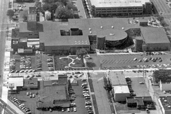 Royal Oak campus aerial view