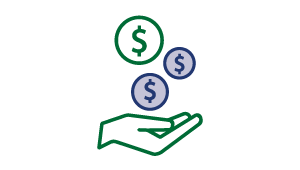 Cost icon Financial icon