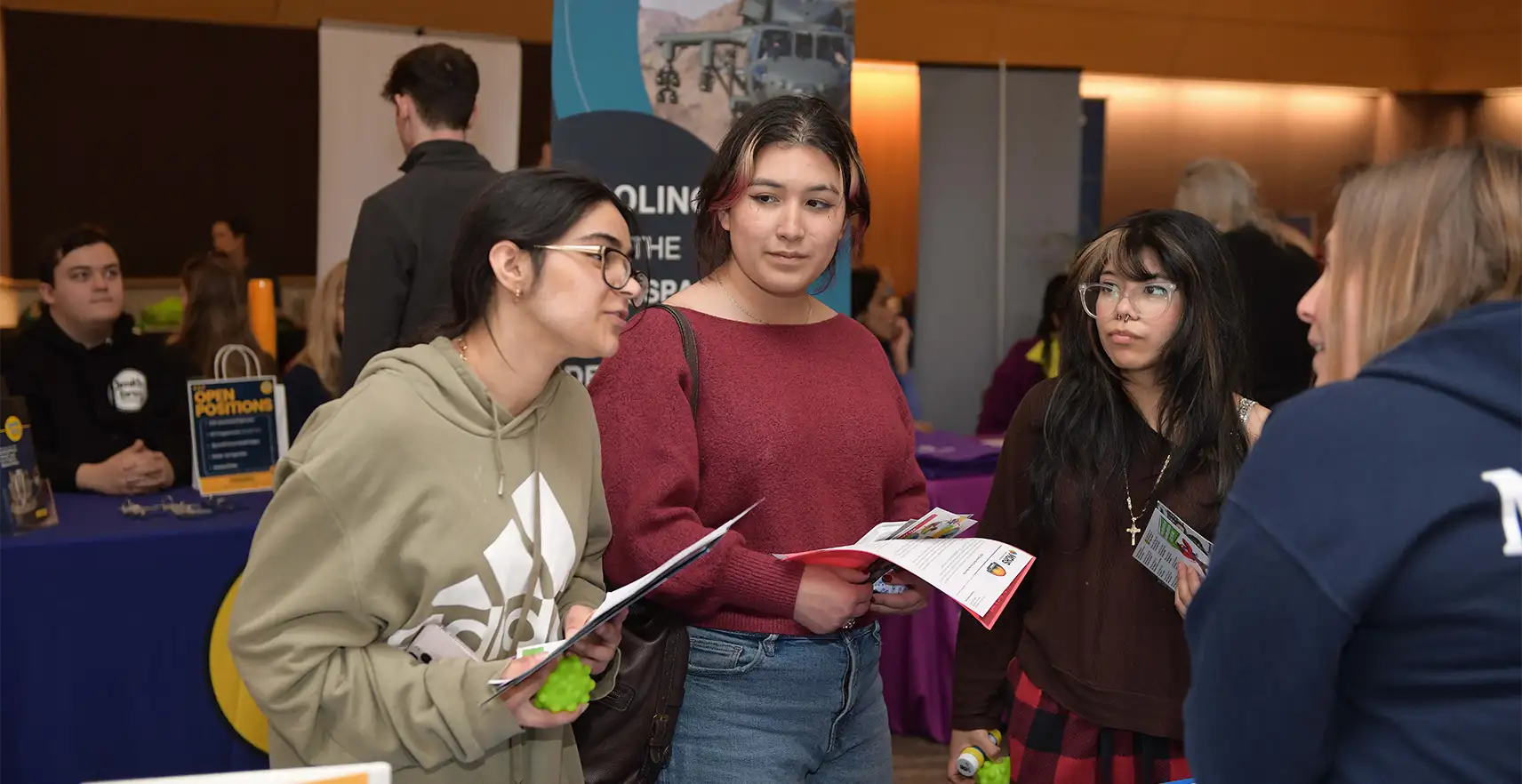 Group of students at a Career Fair