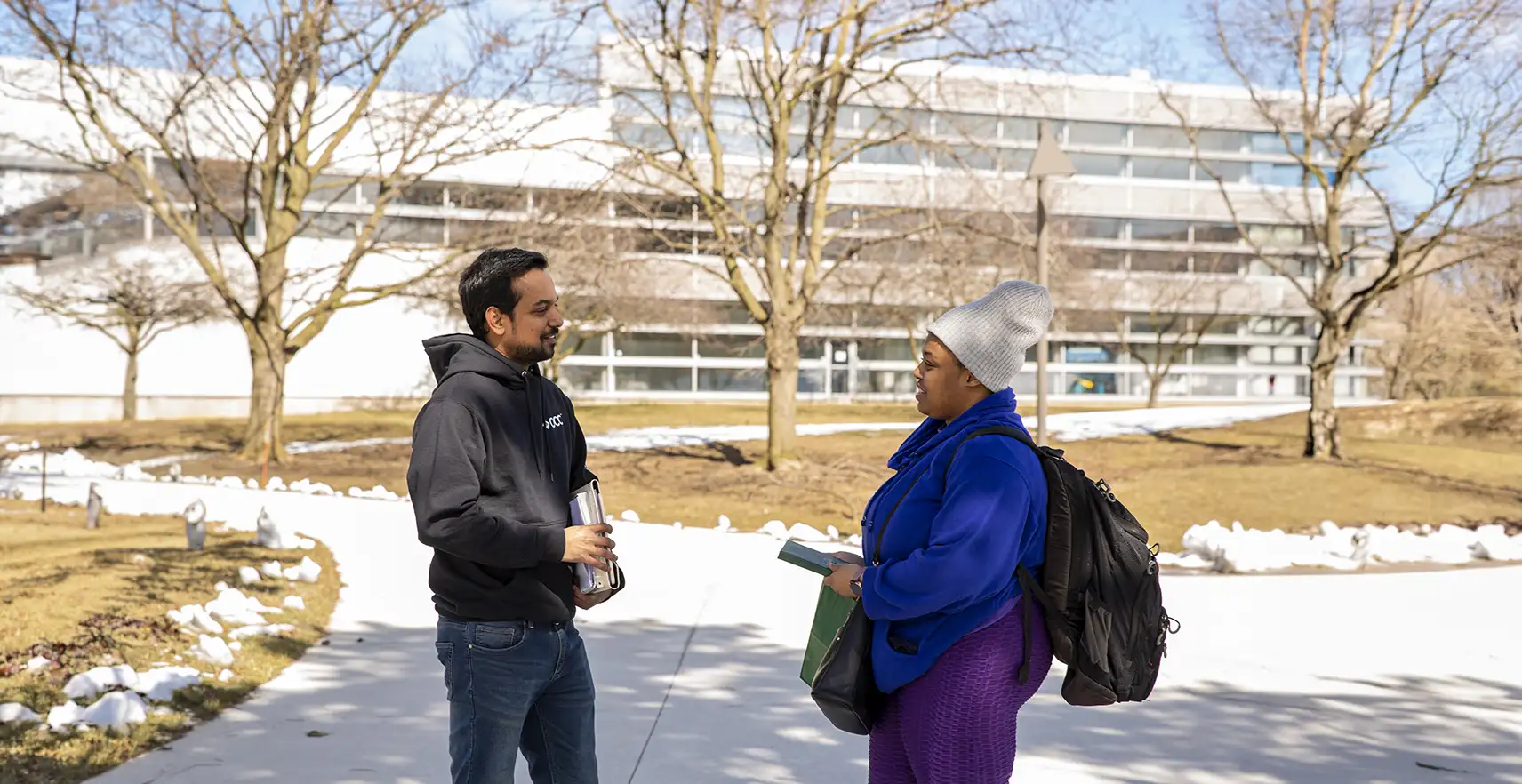 Students on OCC Campus talking