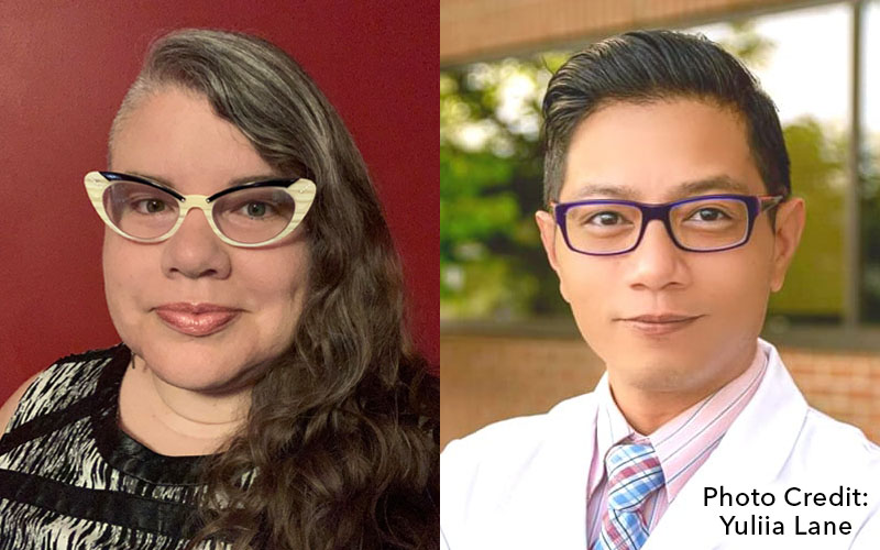 Michelle Fether-Samtouni and Joseph Paul Javier