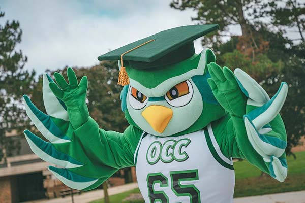 Image of Talon, the OCC mascot
