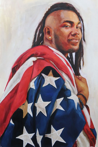 Image of an oil painting by OCC student.